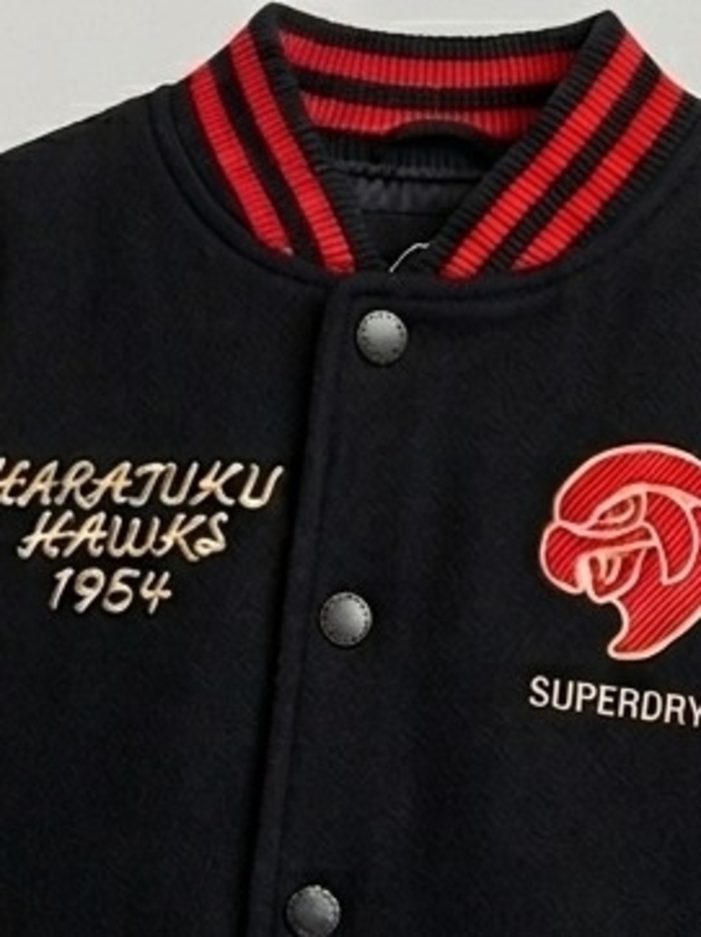 Superdry Limited Edition 'Harajuku Hawks' Varsity Jacket - Tokyo Street Style